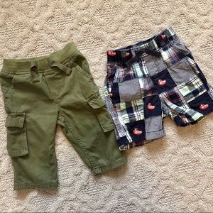 🚢 Bundle of 2 Baby Boy 6M Bottoms